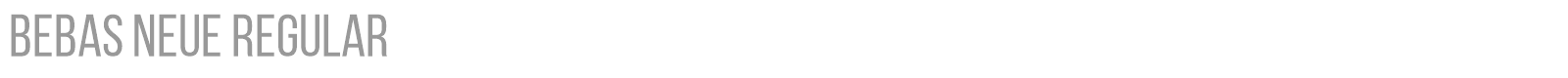 Bebas Neue font preview